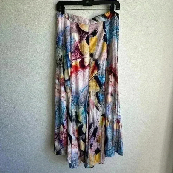 NWTA Anthropologie - A-Line Midi Patterned Skirt - Picture 1 of 11